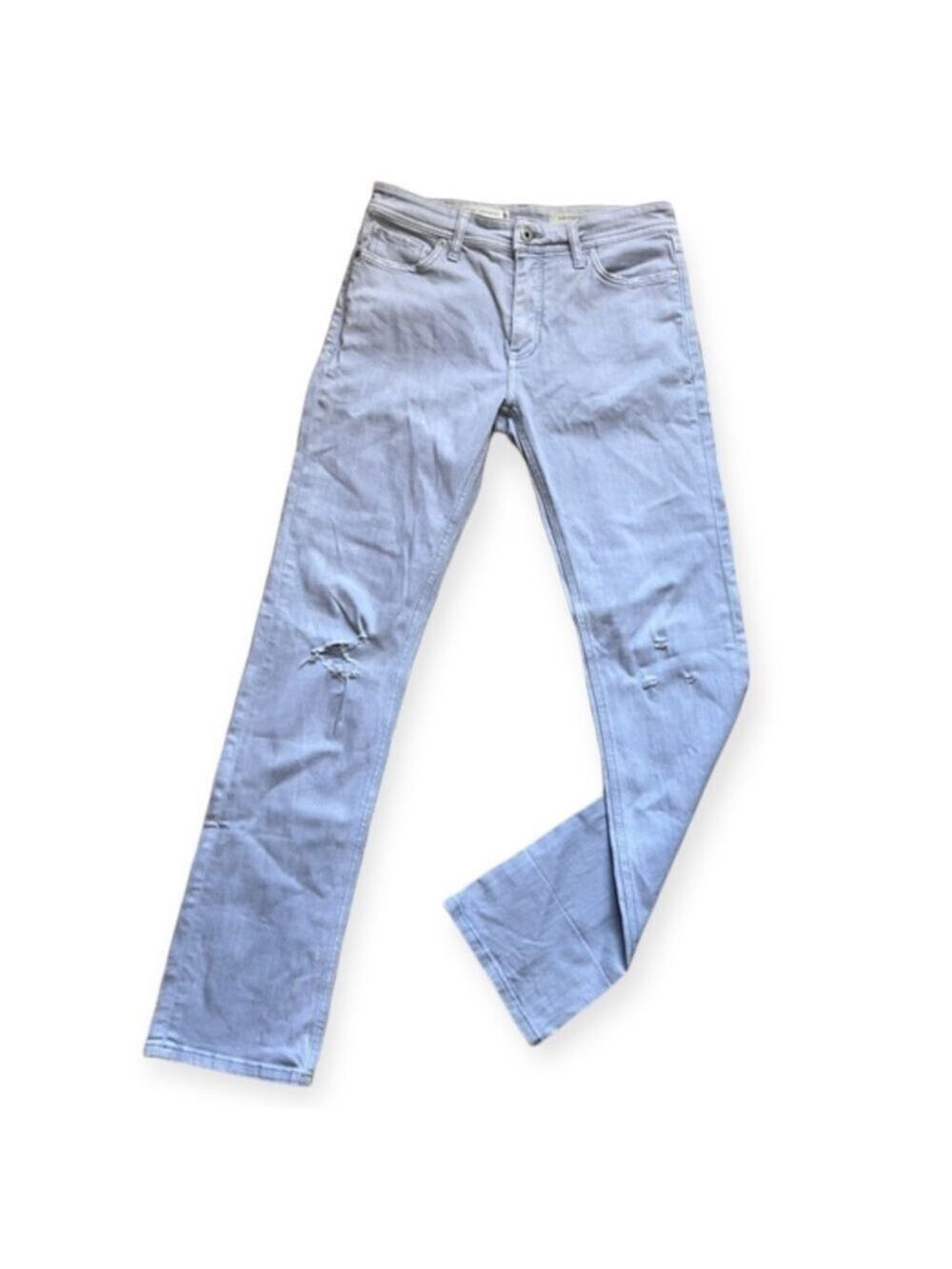 ANTHROPOLOGIE PILCRO Bluish Grey Slim Straight Leg Jeans Size 27